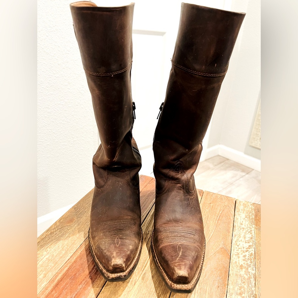 Ariat tall western boots- size 7.5, 1 inch heel